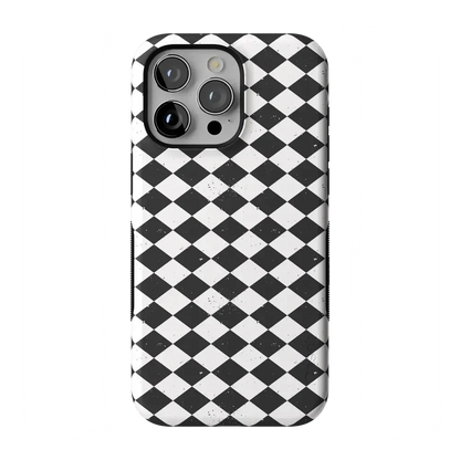 Salem's Hex | Black & White Checkered Case Phone Case get.casely Bold Flex + MagSafe® iPhone 15 Pro Max