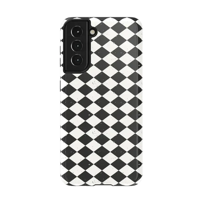 Salem's Hex | Black & White Checkered Case Phone Case get.casely Essential Galaxy S21