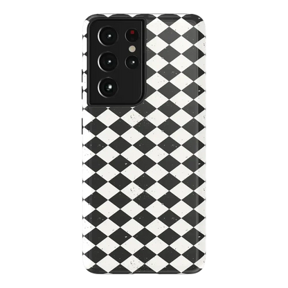 Salem's Hex | Black & White Checkered Case Phone Case get.casely Essential Galaxy S21 Ultra