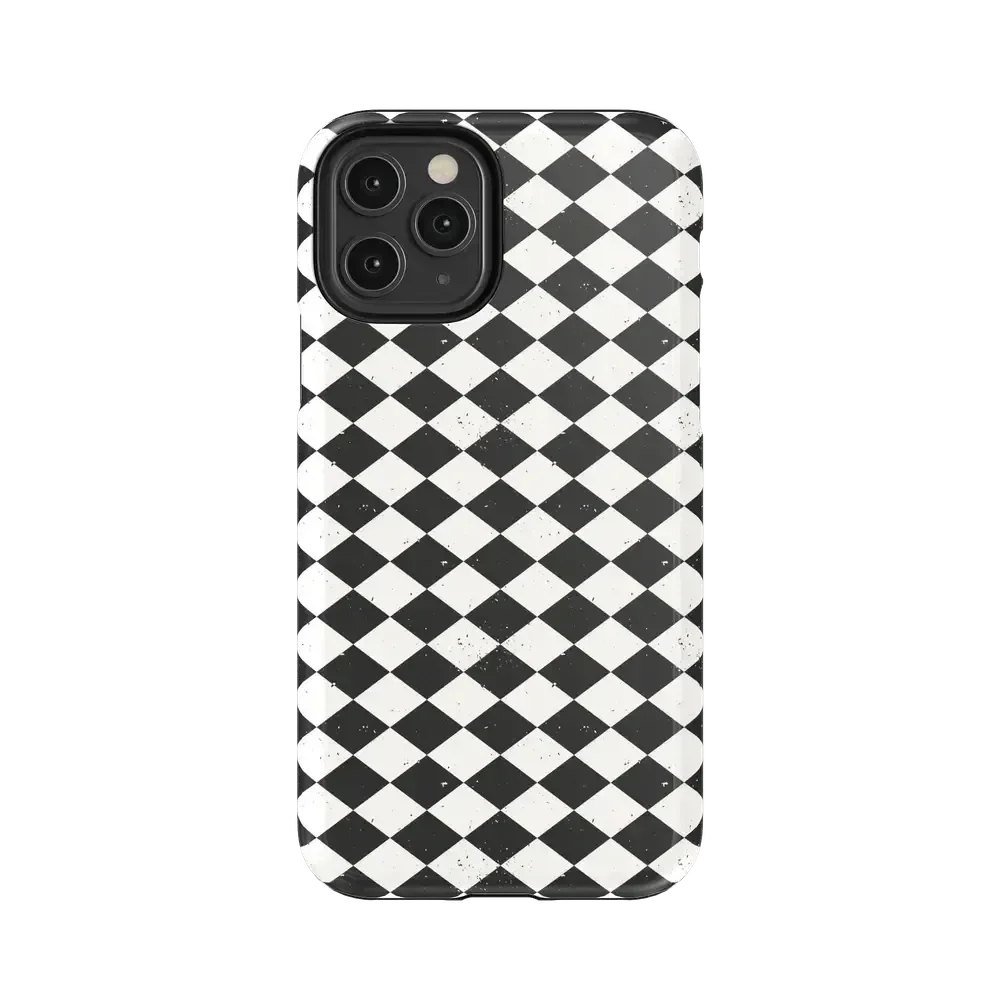 Salem's Hex | Black & White Checkered Case Phone Case get.casely Essential iPhone 11 Pro