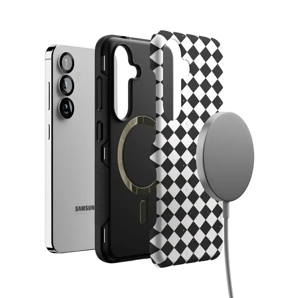 Salem's Hex | Black & White Checkered Case Phone Case get.casely