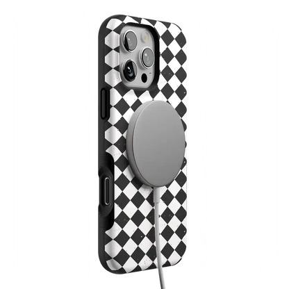 Salem's Hex | Black & White Checkered Case Phone Case get.casely