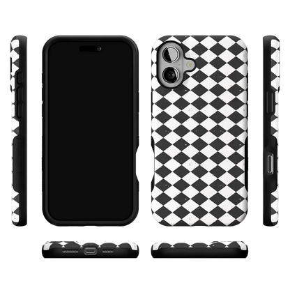 Salem's Hex | Black & White Checkered Case Phone Case get.casely