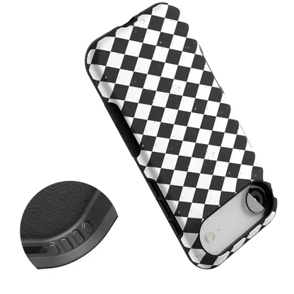 Salem's Hex | Black & White Checkered Case Phone Case get.casely