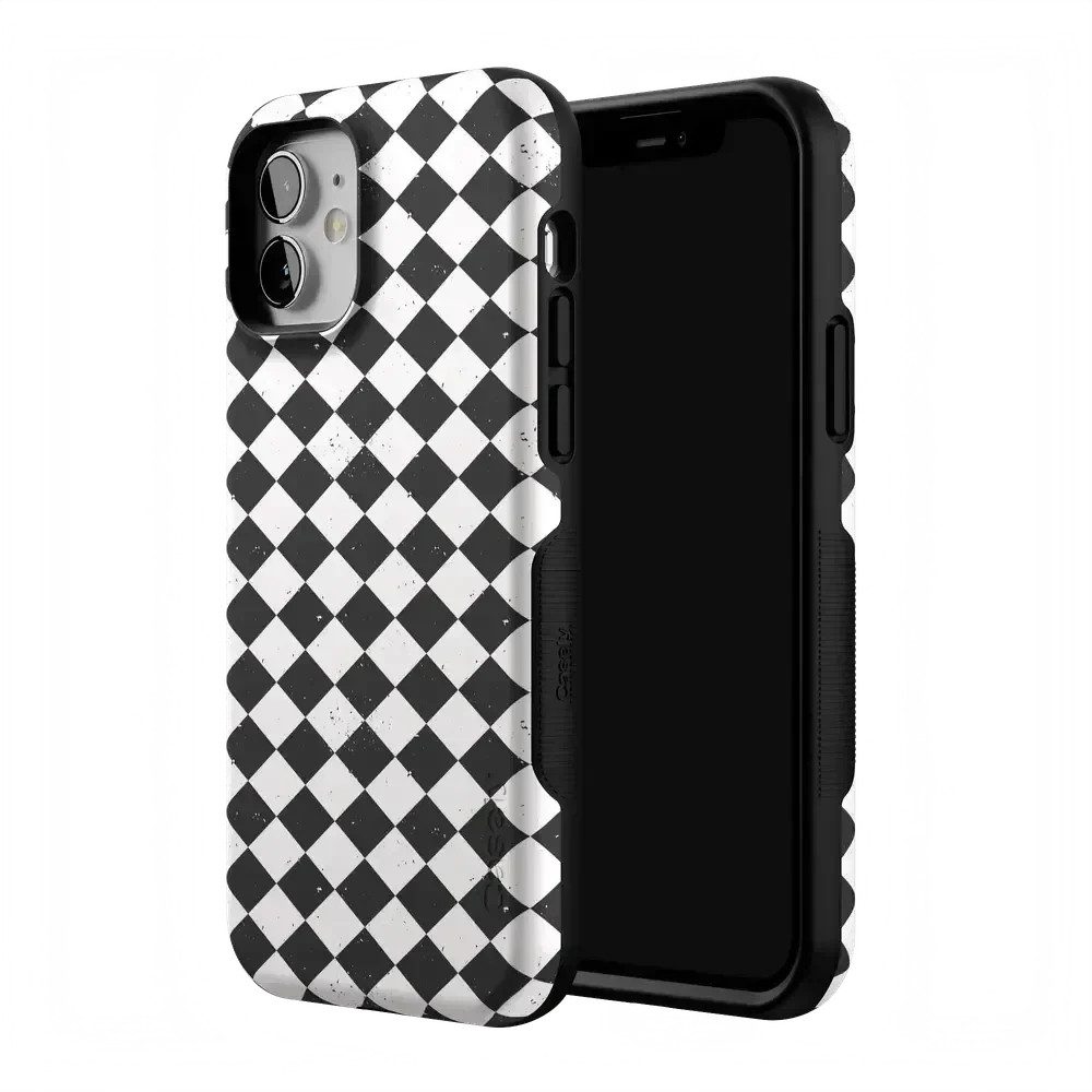 Salem's Hex | Black & White Checkered Case Phone Case get.casely