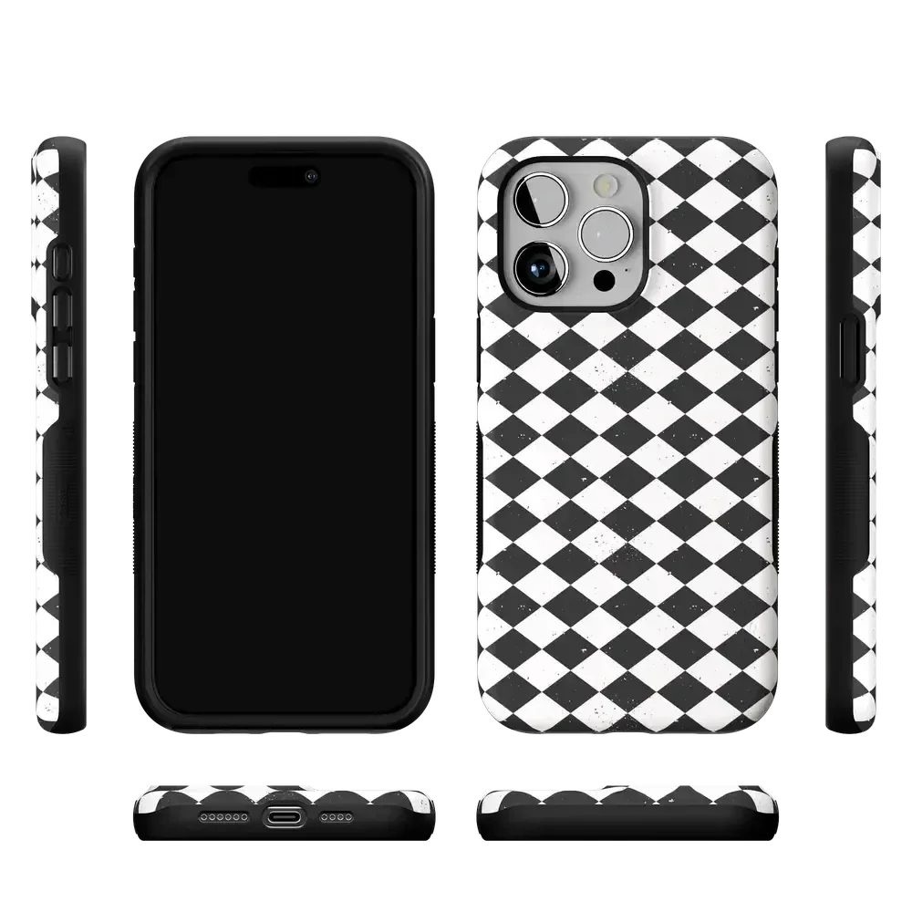 Salem's Hex | Black & White Checkered Case Phone Case get.casely