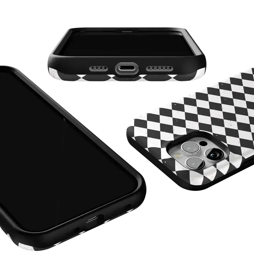 Salem's Hex | Black & White Checkered Case Phone Case get.casely