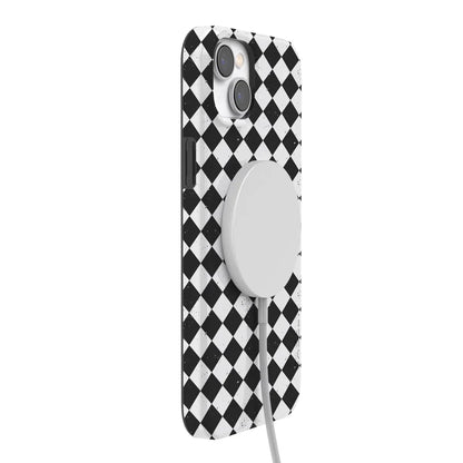 Salem's Hex | Black & White Checkered Case Phone Case get.casely