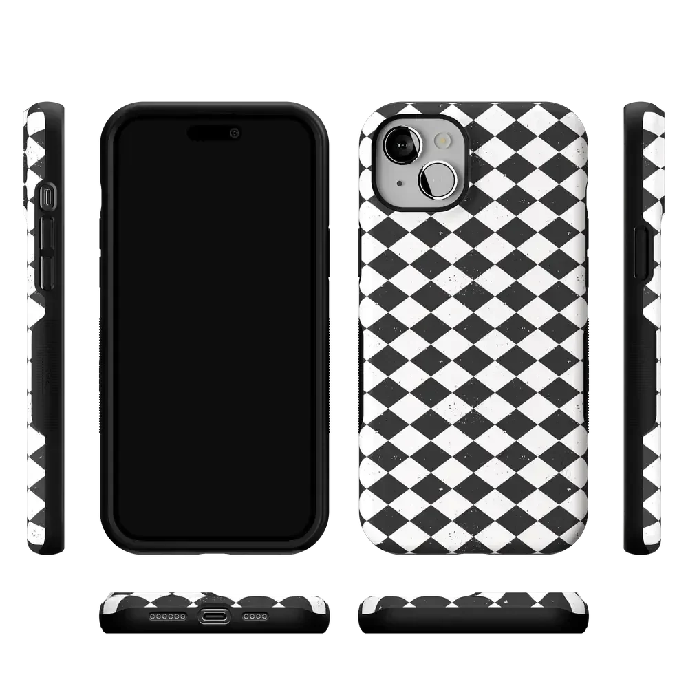 Salem's Hex | Black & White Checkered Case Phone Case get.casely