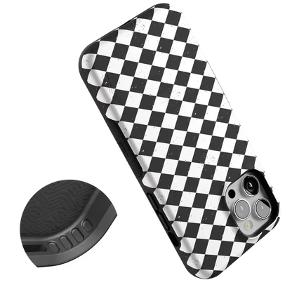 Salem's Hex | Black & White Checkered Case Phone Case get.casely