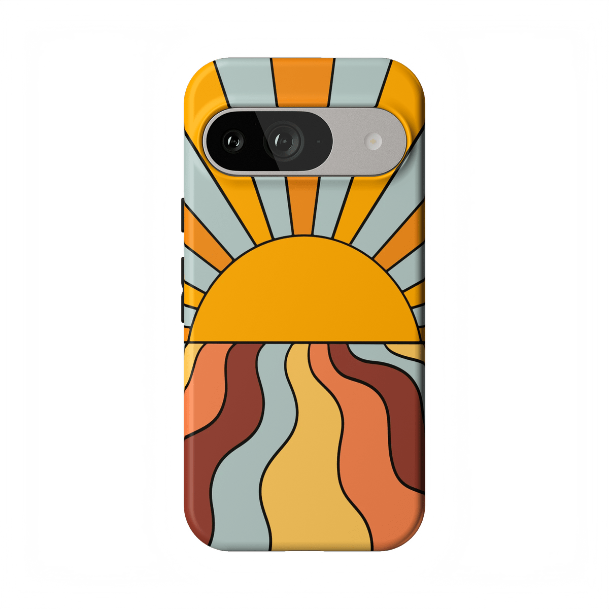 Shine On | Retro Sunset Case iPhone Case get.casely Essential Google Pixel 9