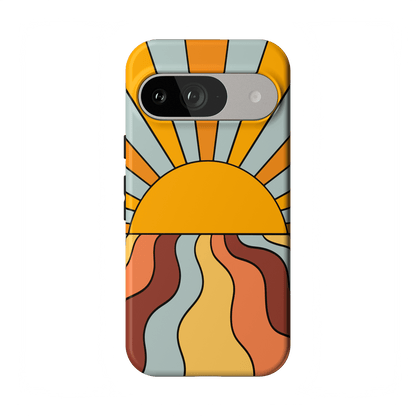 Shine On | Retro Sunset Case iPhone Case get.casely Essential Google Pixel 9