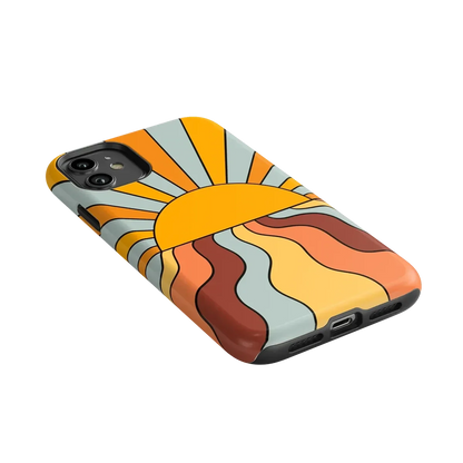 Shine On | Retro Sunset Case iPhone Case get.casely