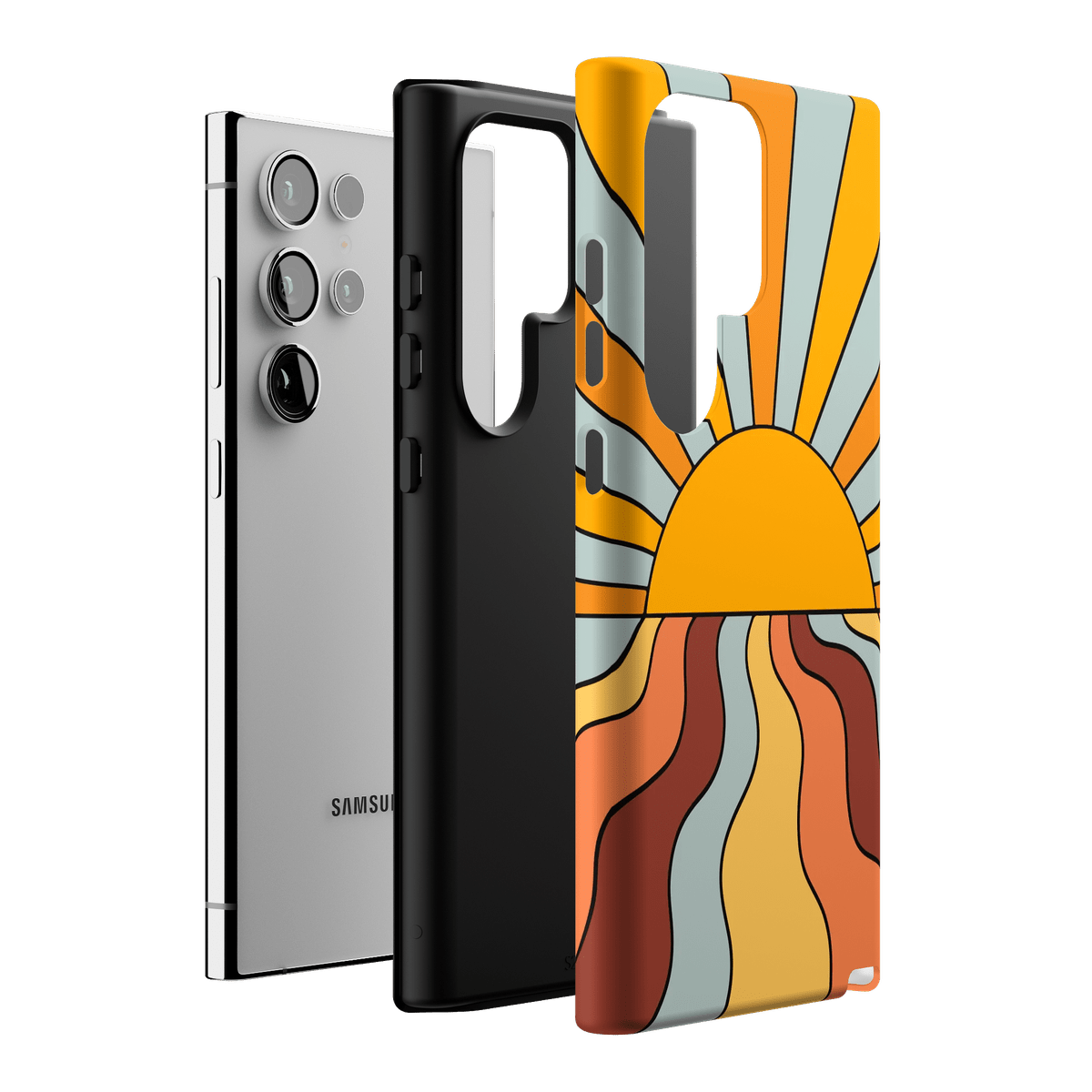 Shine On | Retro Sunset Case iPhone Case get.casely