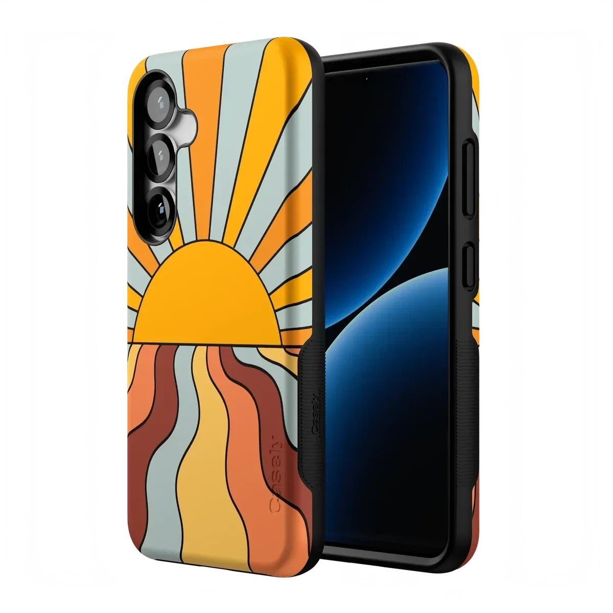 Shine On | Retro Sunset Case iPhone Case get.casely
