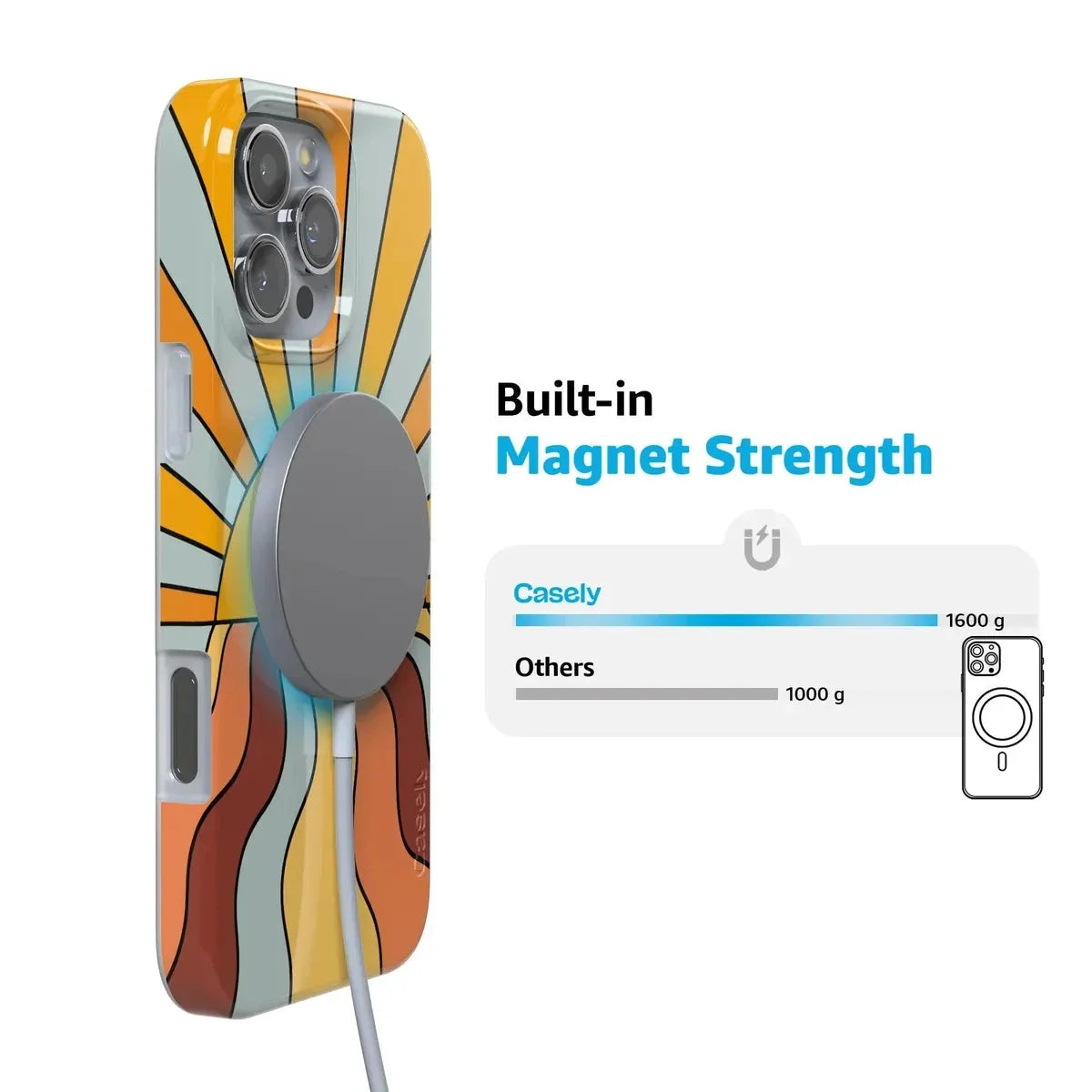 Shine On | Retro Sunset Case iPhone Case get.casely