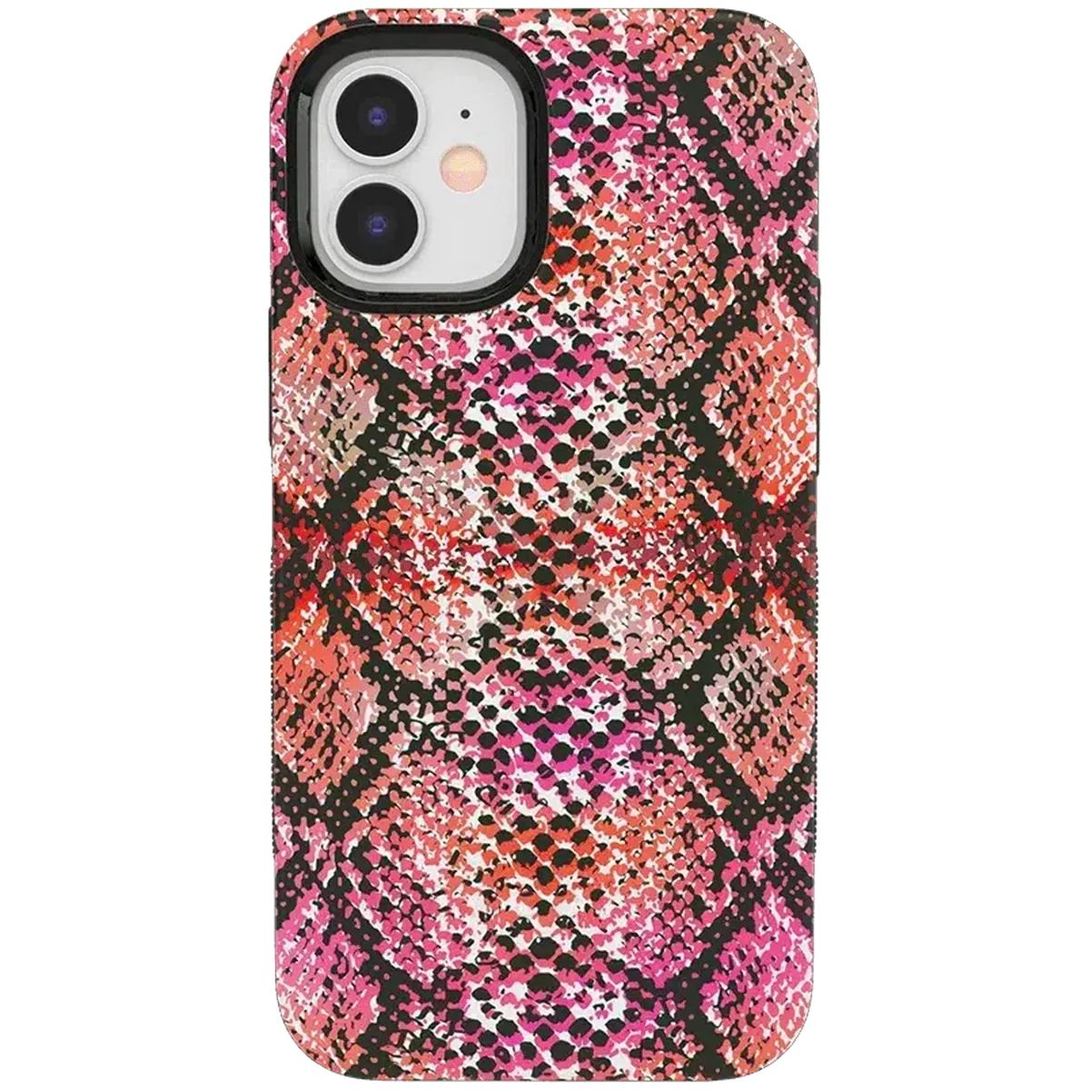 Snake Along | Red Snake Skin Case iPhone Case get.casely Bold iPhone 12 Mini