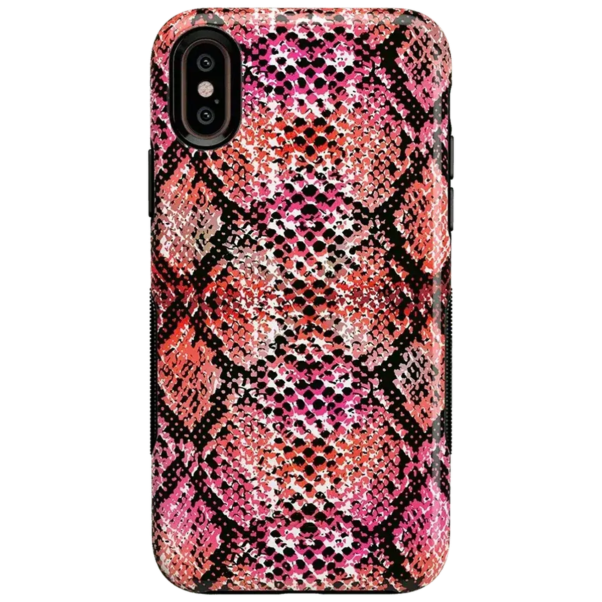 Snake Along | Red Snake Skin Case iPhone Case get.casely Bold iPhone XS Max