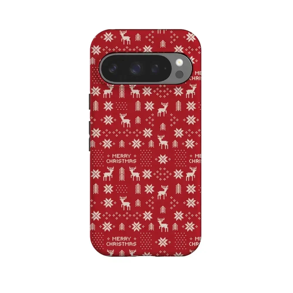 Stocking Stuffer | Christmas Knit Case Phone Case Casetry Essential + MagSafe® Google Pixel 10 Pro