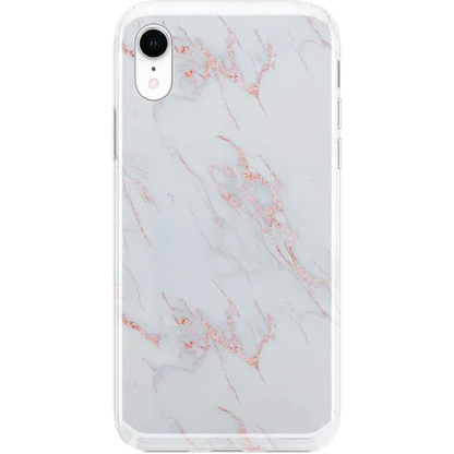 Subtle Blush | White and Pink Marble Case iPhone Case get.casely Classic iPhone XR
