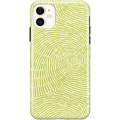 Swirl Away | Tea Green Geometric Case iPhone Case get.casely