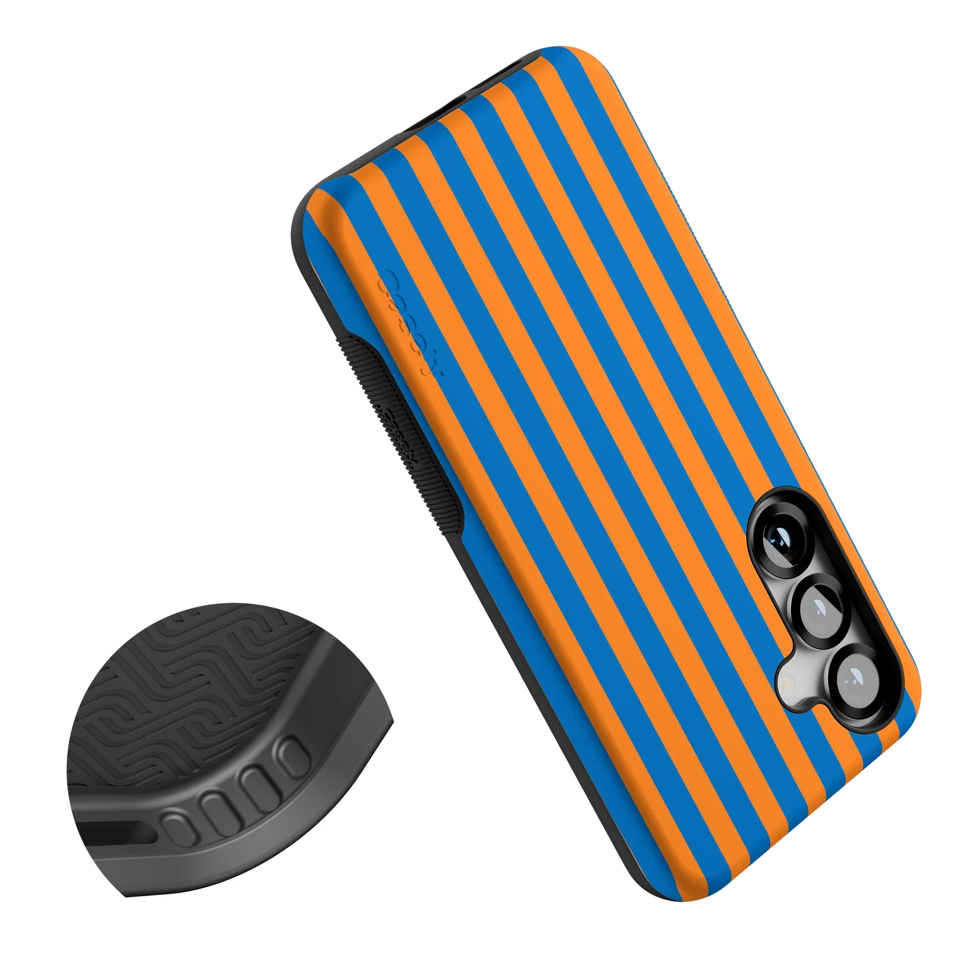 Go New York | Blue & Orange Stripes Case