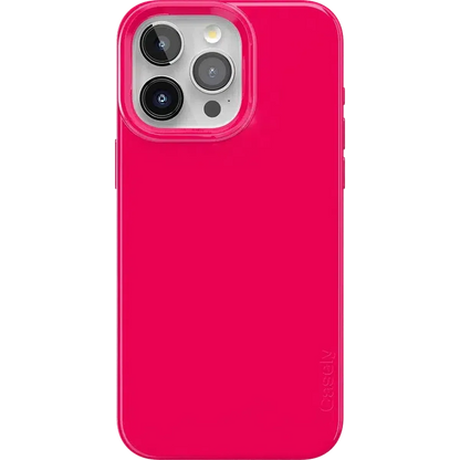 Think Pink | Solid Neon Pink Case iPhone Case get.casely Classic + MagSafe® iPhone 15 Pro Max