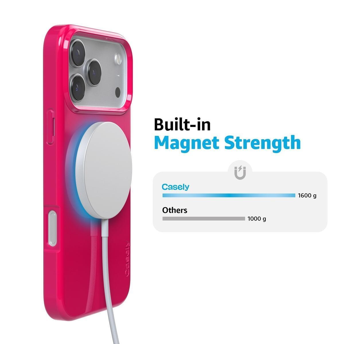 Think Pink | Solid Neon Pink Case iPhone Case get.casely