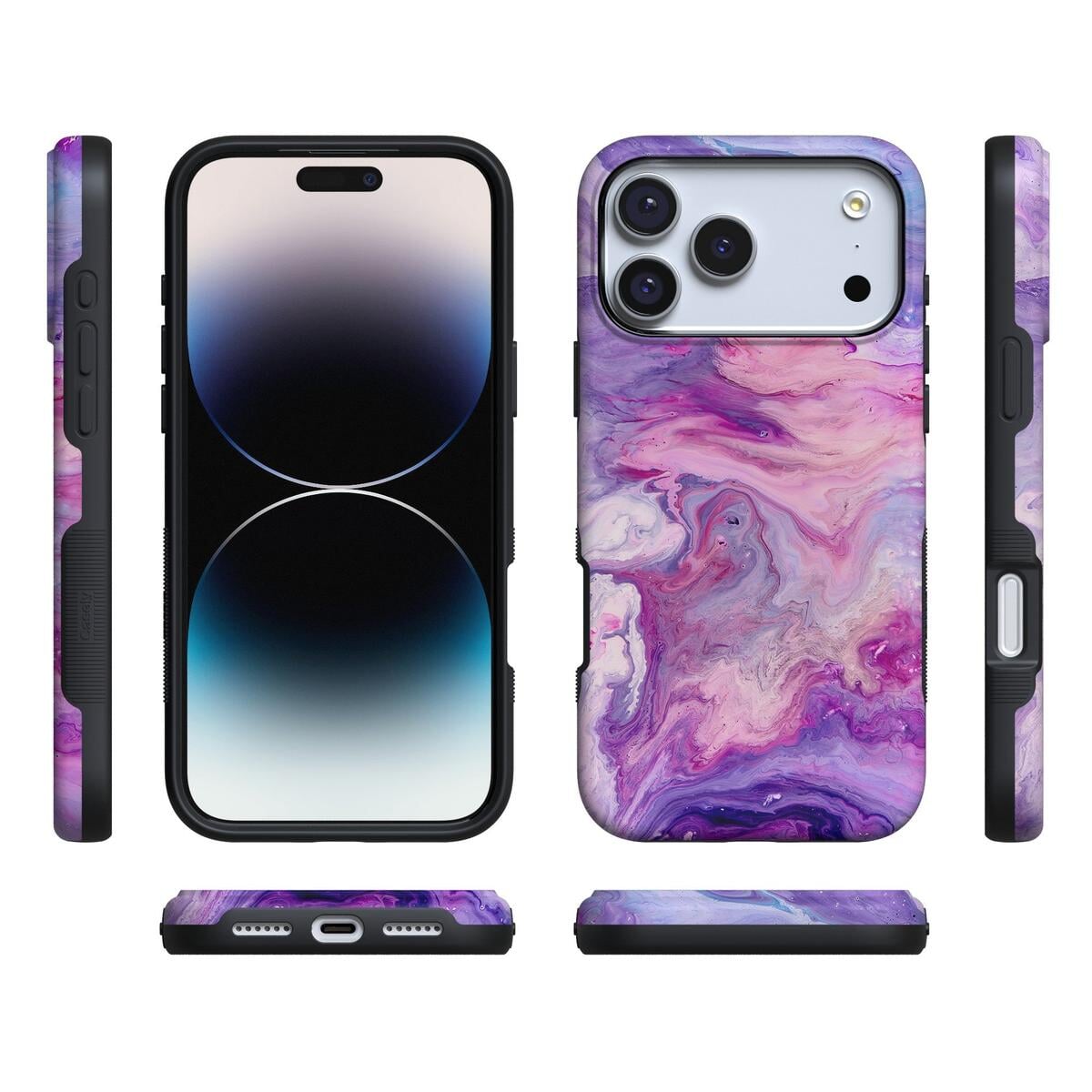 Tie Dying Over You | Purple Marble iPhone Case iPhone Case get.casely