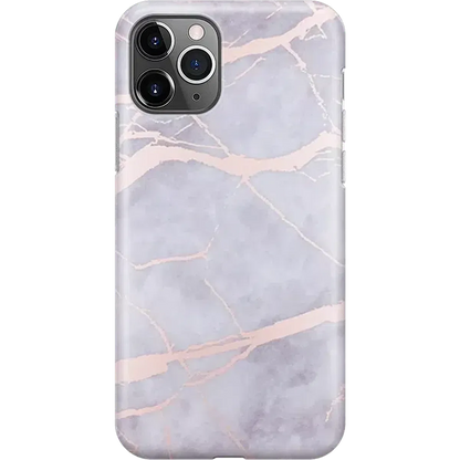 Touch of Lavender | Lavender Gray & Rose Gold Marble Case iPhone Case get.casely Classic iPhone 11 Pro
