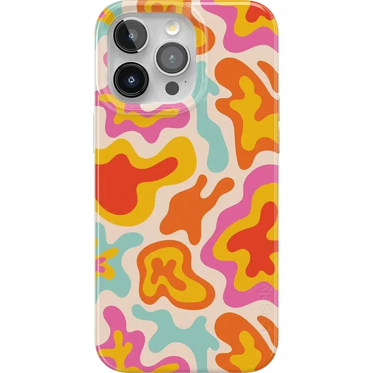 Tropical Color Splash | Abstract Retro Case iPhone Case get.casely Classic + MagSafe® iPhone 15 Pro
