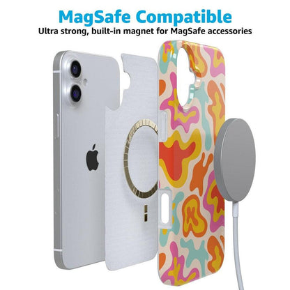 Tropical Color Splash | Abstract Retro Case iPhone Case get.casely