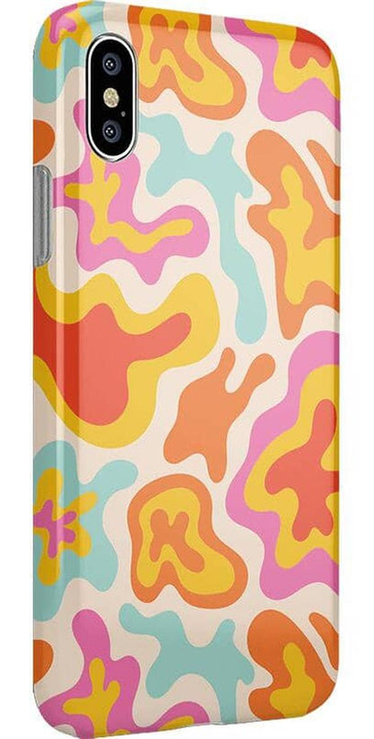 Tropical Color Splash | Abstract Retro Case iPhone Case get.casely