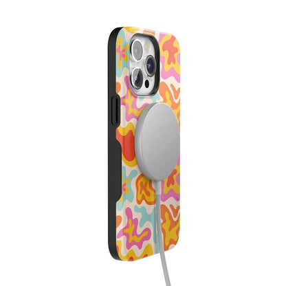 Tropical Color Splash | Abstract Retro Case iPhone Case get.casely