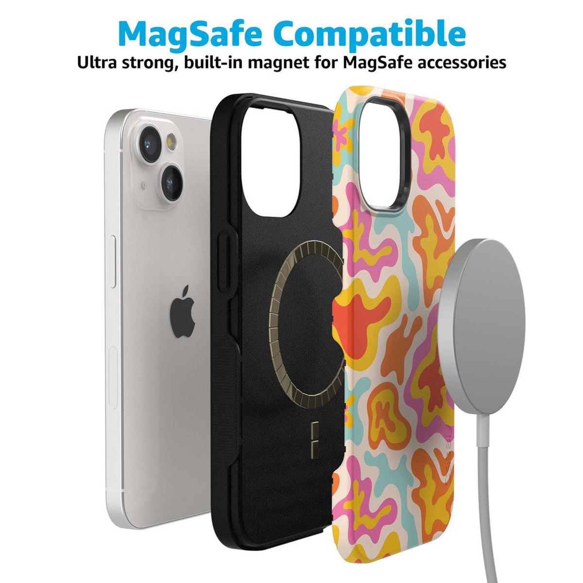 Tropical Color Splash | Abstract Retro Case iPhone Case get.casely