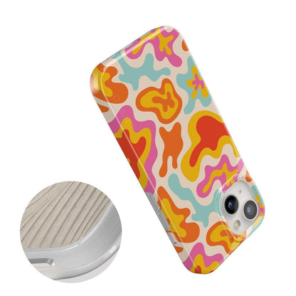 Tropical Color Splash | Abstract Retro Case iPhone Case get.casely
