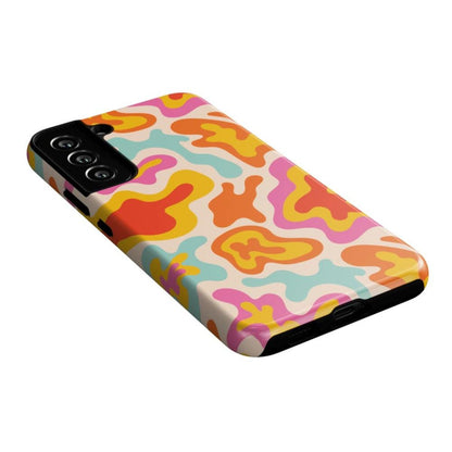 Tropical Color Splash | Abstract Retro Samsung Case Samsung Case Casetry