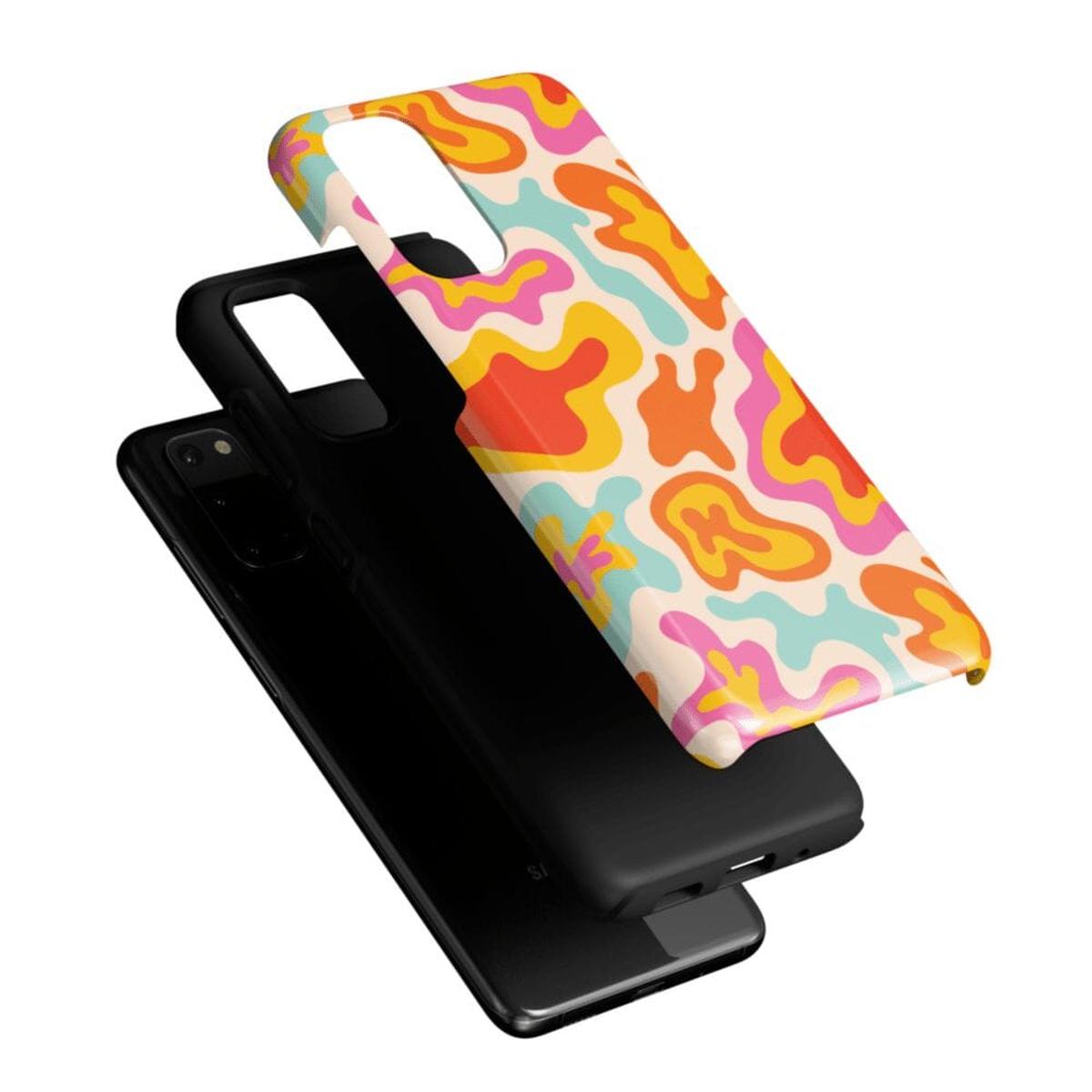 Tropical Color Splash | Abstract Retro Samsung Case Samsung Case Casetry