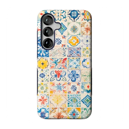 Tuscan Tiles | Dolce Vita Case iPhone Case get.casely Bold Flex + MagSafe® Galaxy S25 Plus