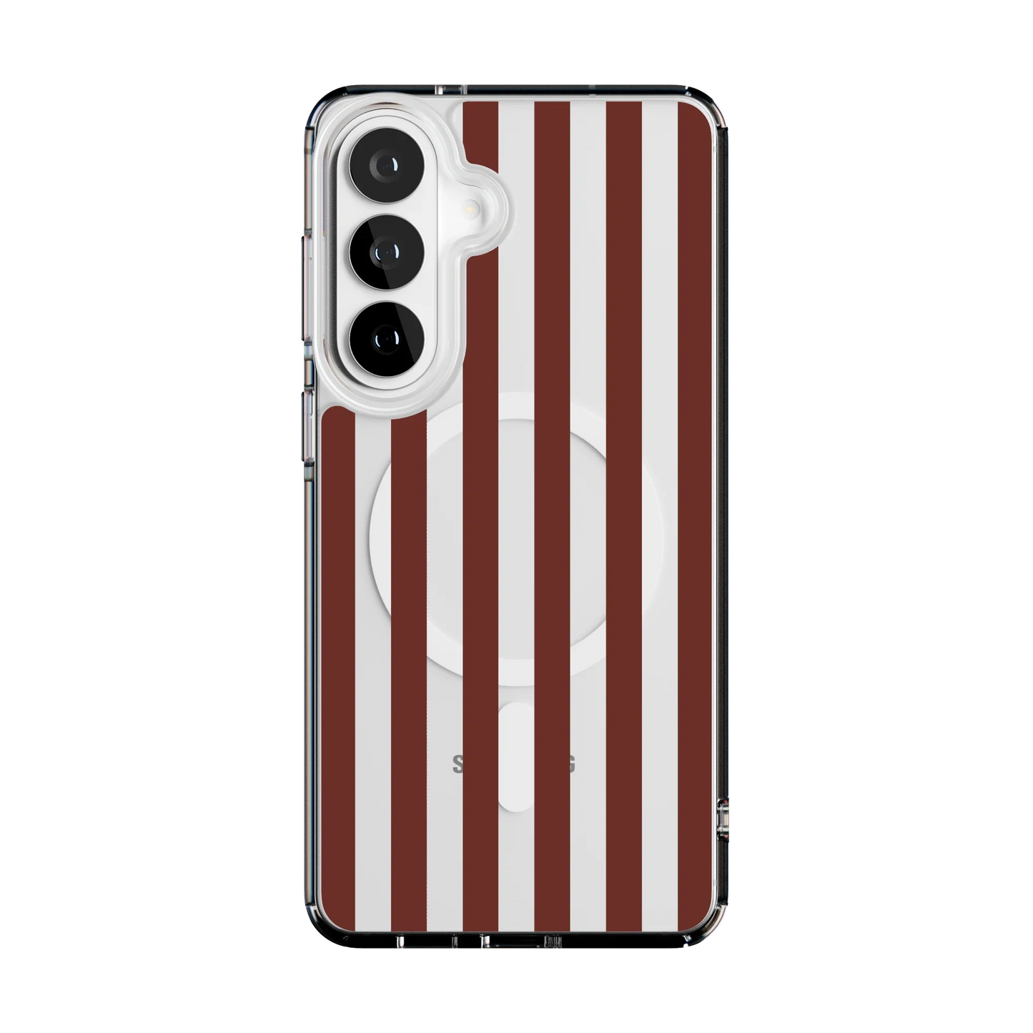 Sunday in Brooklyn | Burgundy Stripes Case - Galaxy S25
