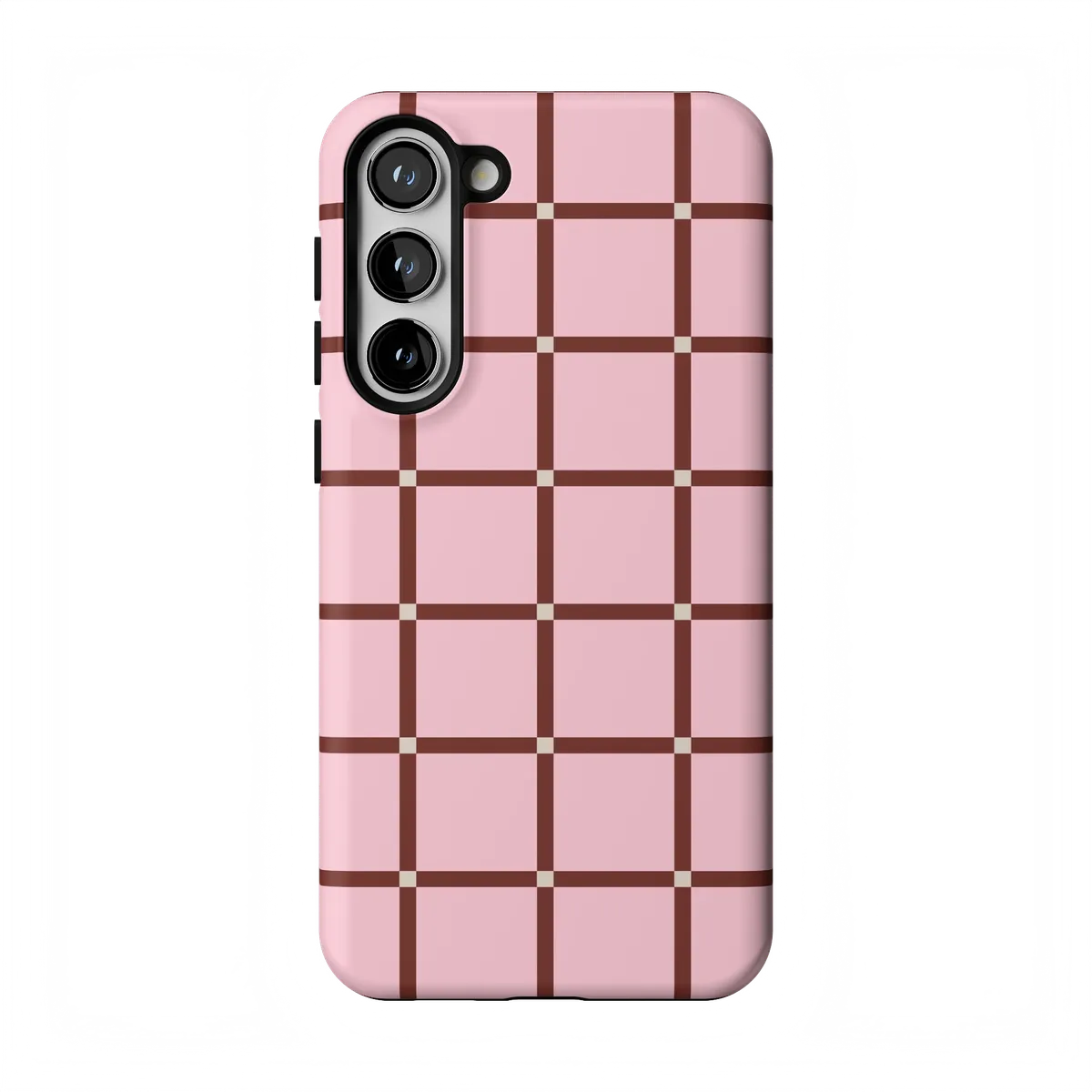 Uptown Gridlock | Pink Checkerboard Case