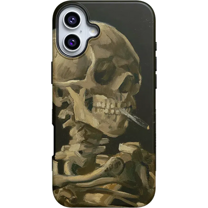 Van Gogh | Head of a Skeleton with a Burning Cigarette Phone Case iPhone Case Van Gogh Museum Bold + MagSafe® iPhone 16 Plus