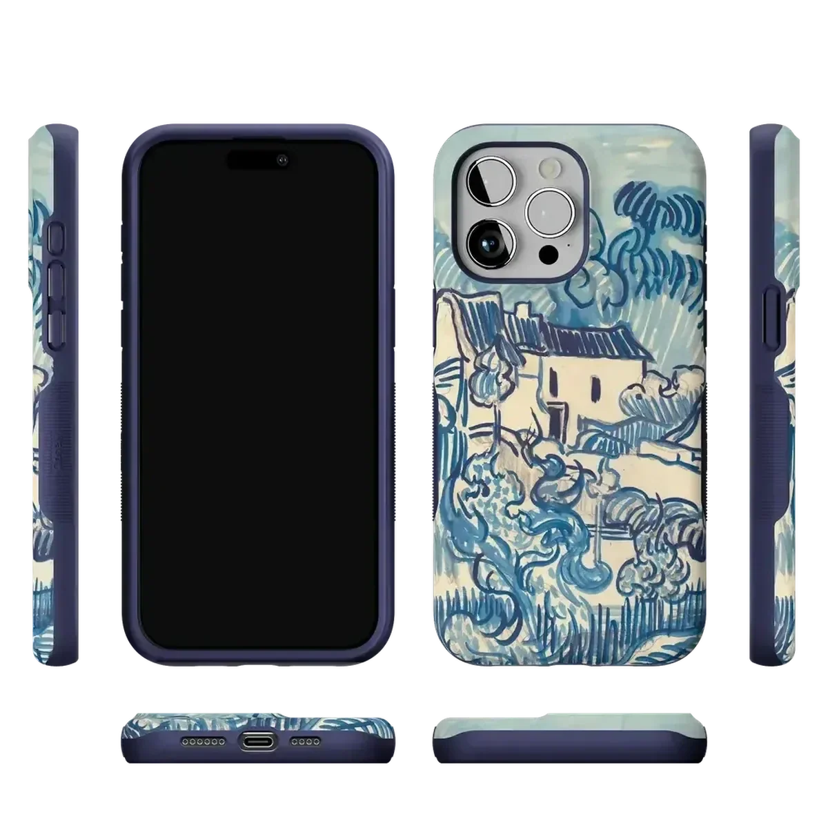 Van Gogh | Landscape With Houses Phone Case iPhone Case Van Gogh Museum