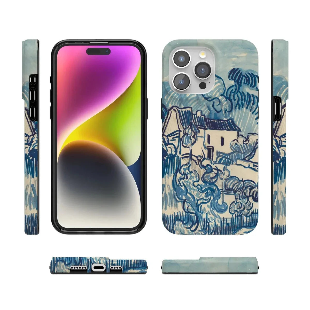 Van Gogh | Landscape With Houses Phone Case iPhone Case Van Gogh Museum