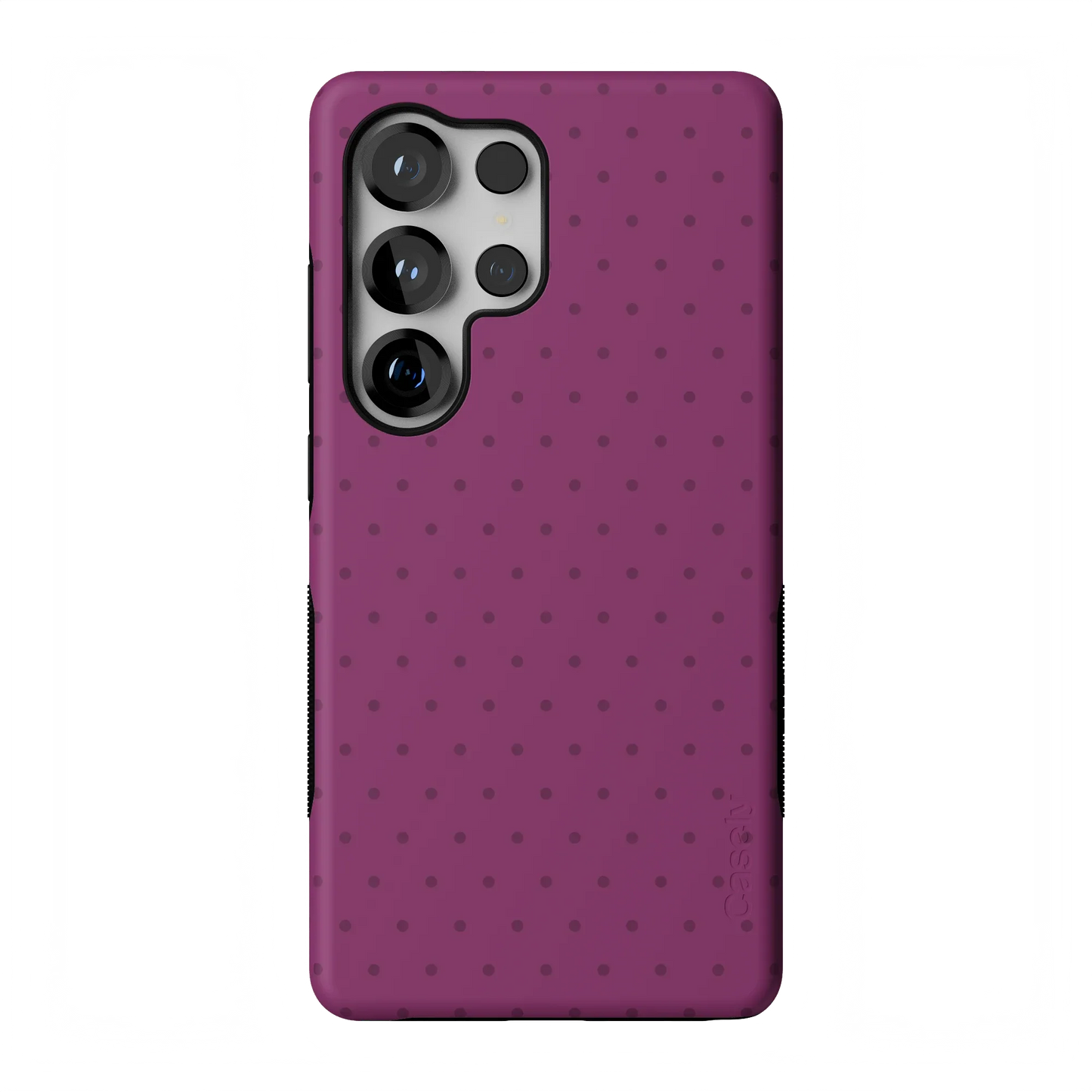 On the Dot | Plum Polka Dot Case - Galaxy S25 Ultra