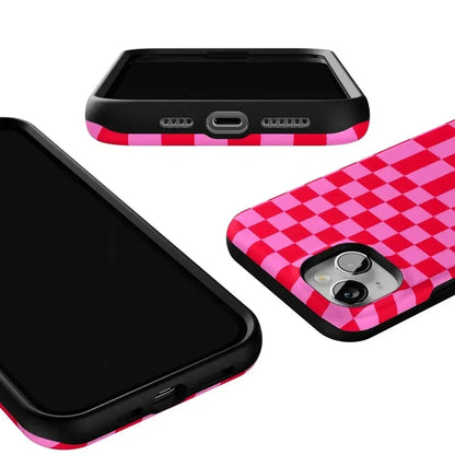 Vibe Check | Pink Checkerboard Case Phone Case Casetry