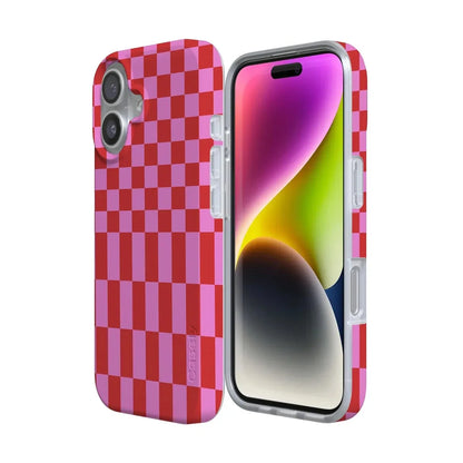 Vibe Check | Pink Checkerboard Case Phone Case Casetry
