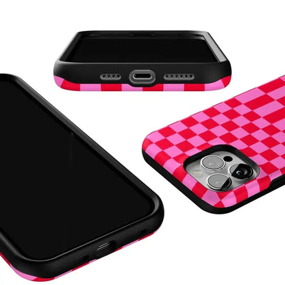 Vibe Check | Pink Checkerboard Case Phone Case Casetry