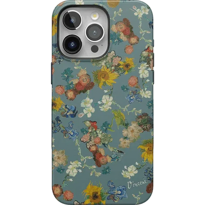 Van Gogh's Flowers | 50th Anniversary Case iPhone Case Van Gogh Museum Bold + MagSafe® iPhone 15 Pro