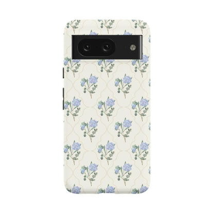 Vintage Garden | Blue Hydrangea Case iPhone Case get.casely Essential Google Pixel 8